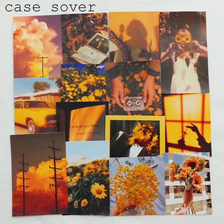 Set 14 Sticker chủ đề Màu Vàng trang trí Bullet Journal / Planner - Case Sover