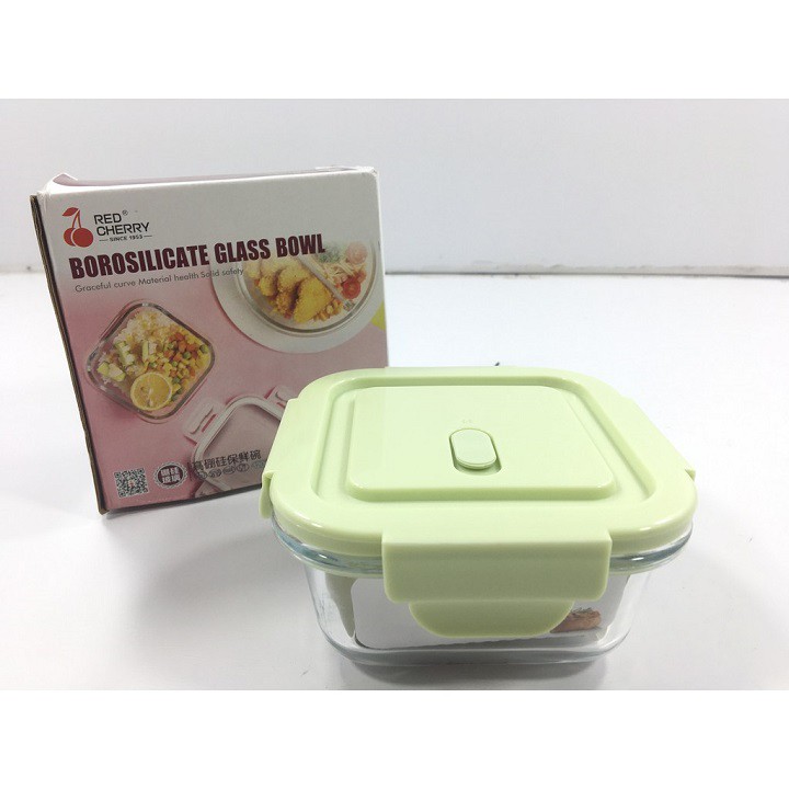 Thố thủy tinh vuông đựng thực phẩm 320ML, 520ML, 800ML[ NẮP HÚT CHÂN KHÔNG ]