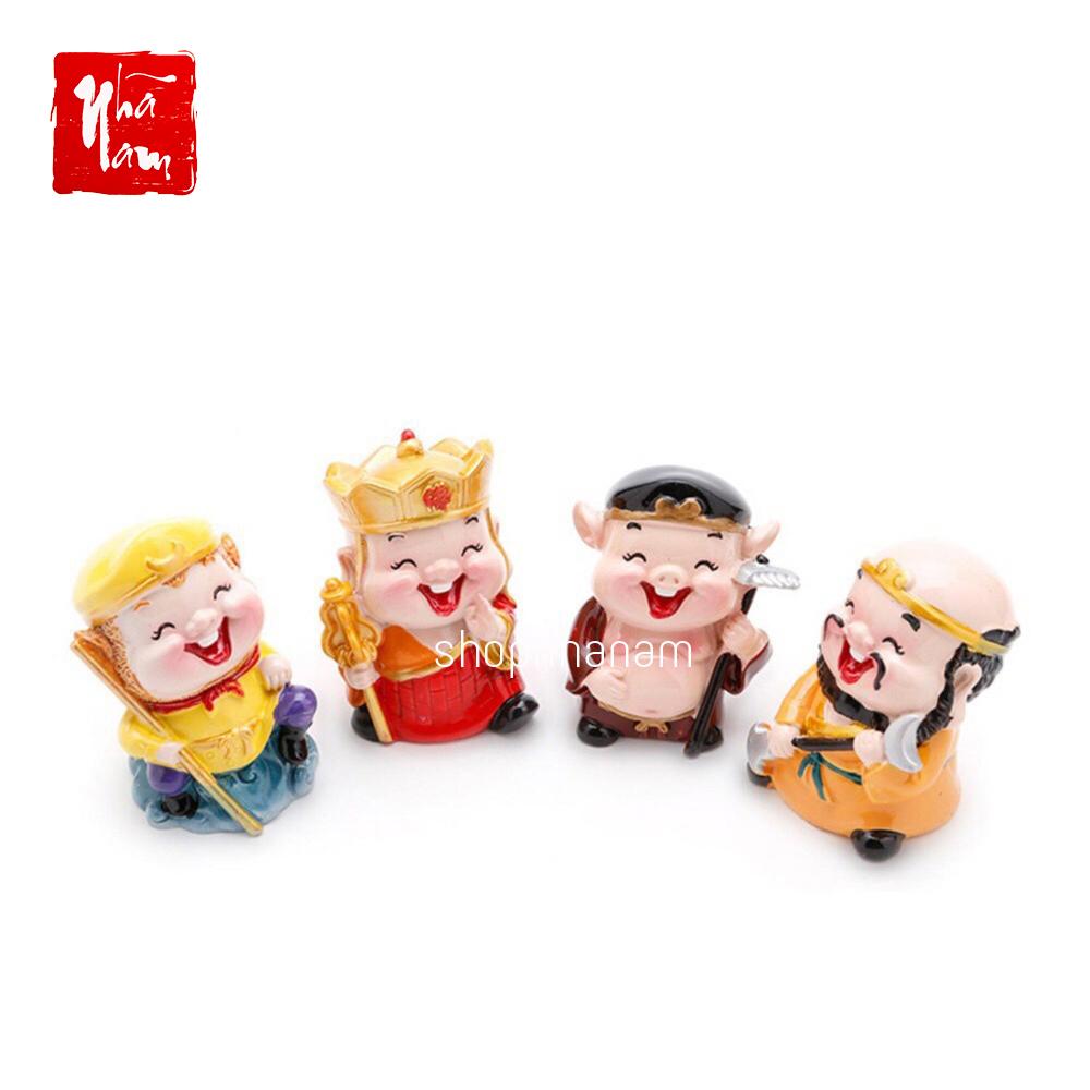 Bộ tượng 4 thầy trò đường tăng phim tây du ký bốn tượng trang trí tề thiên đại thánh tôn ngộ không