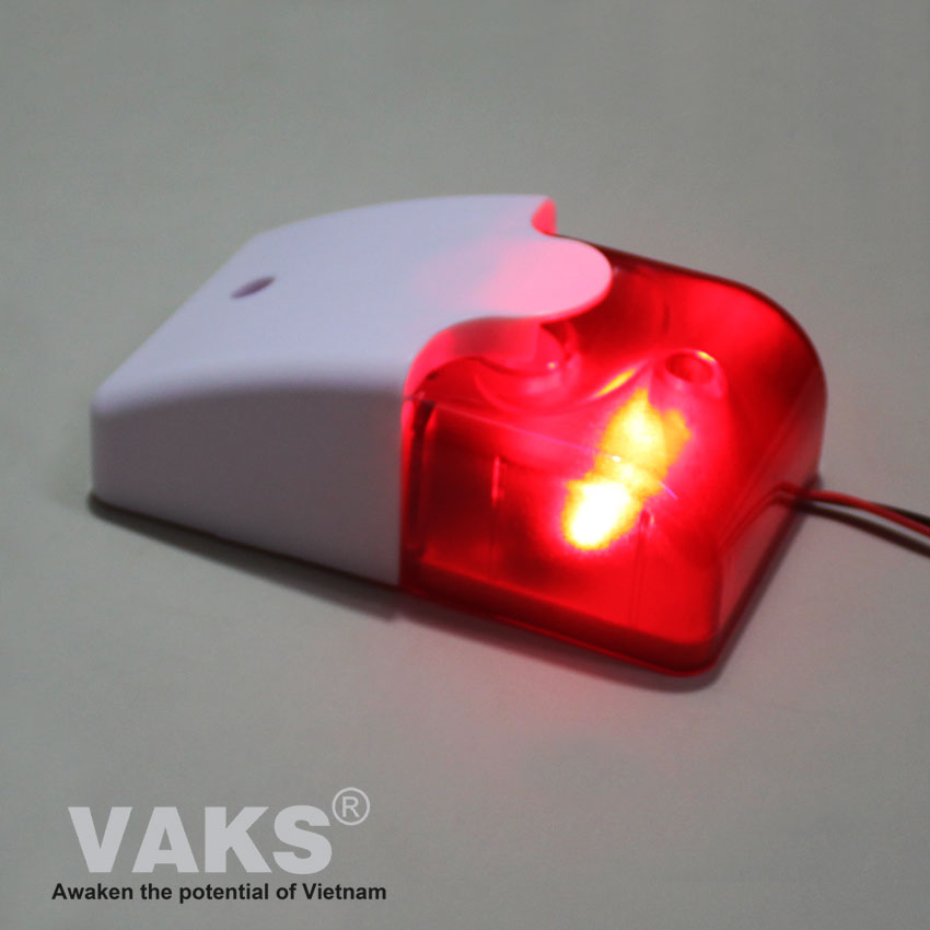 Còi Hú Đèn Chớp Báo Động 103 có 3 dòng điện áp riêng biệt 220V AC hoặc 12V DC, 24V DC