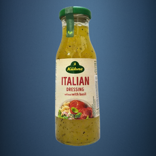 KUEHNE - chai ITALIAN 250ml - SỐT TRỘN SALAD KIỂU Ý / Italian Dressing Refined With Basil