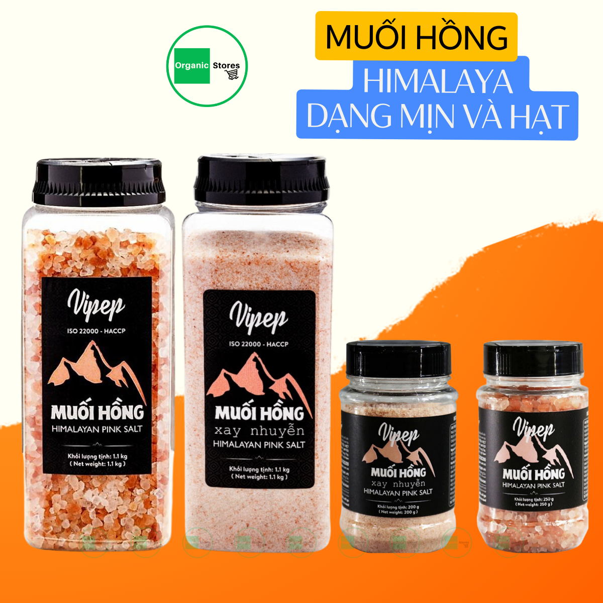 Muối hồng Himalayan - Vipep - Himalayan Pink Salt