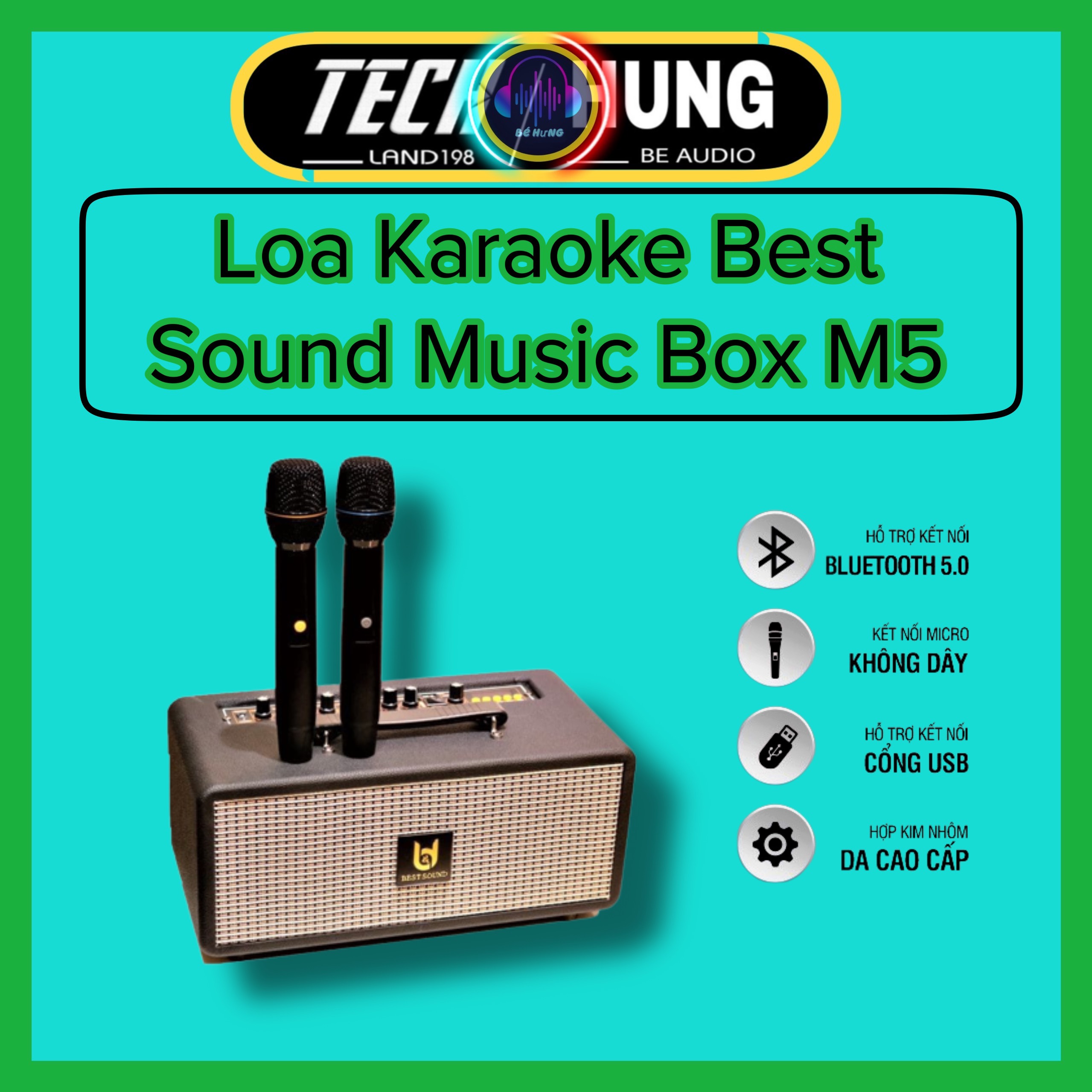 Loa Karaoke Xách Tay di động cao cấp chính hãng Best Sound M5 Musicbox