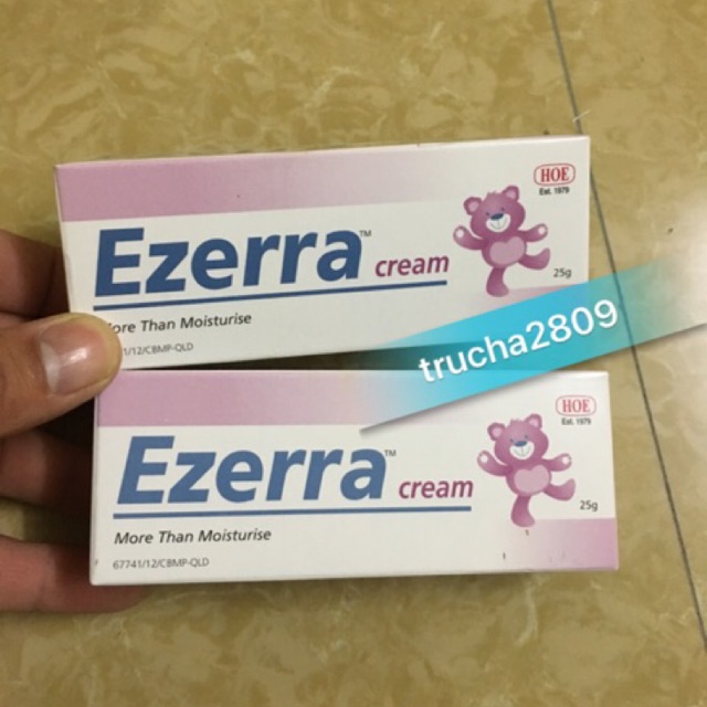 Kem ezerra làm dịu nhẹ da khô, ngứa