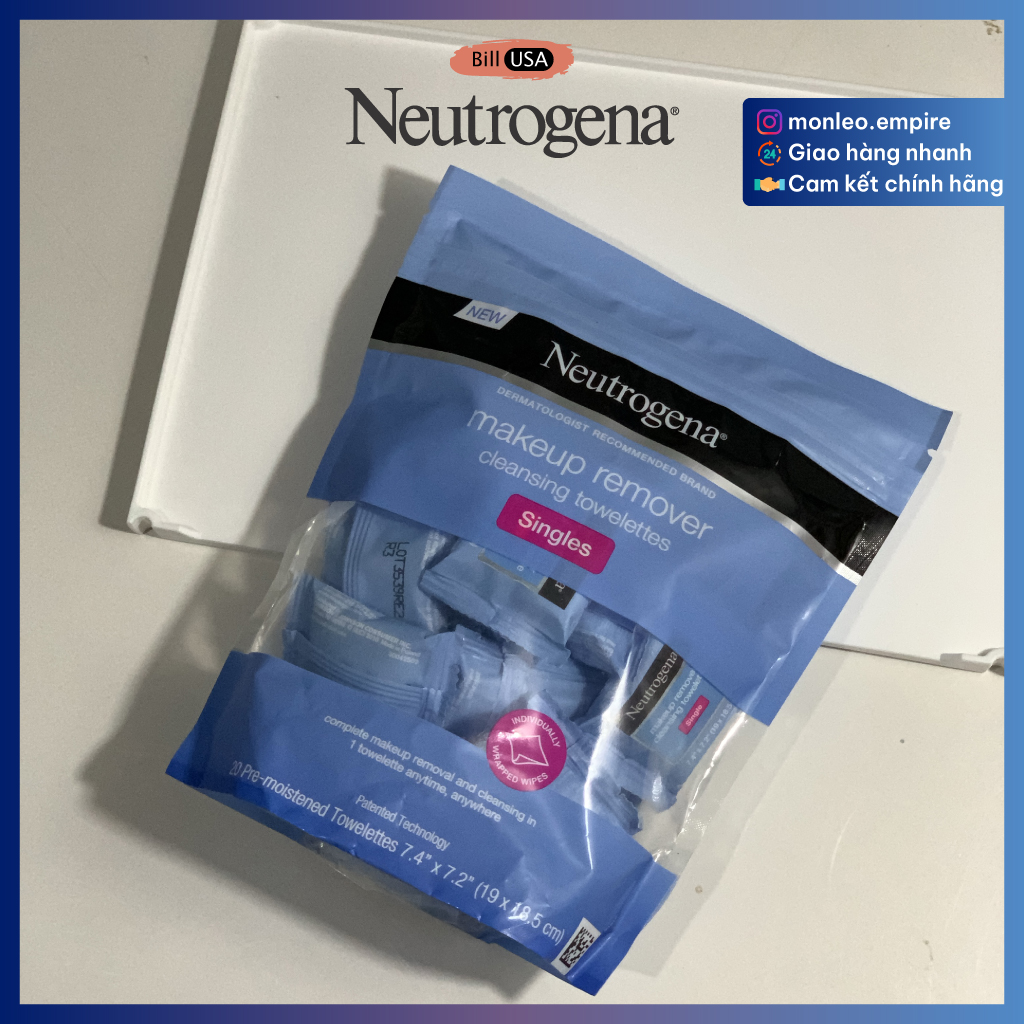 Khăn ướt tẩy trang Neutrogena Makeup Remover Cleansing Towelettes