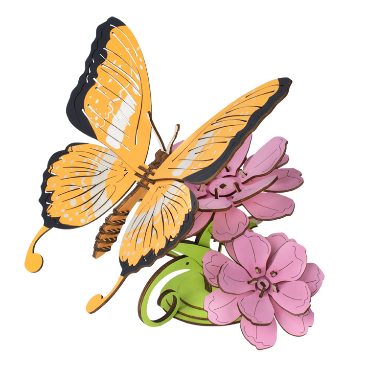Mô hình lắp ráp 3D gỗ mô hình The Butterfly
