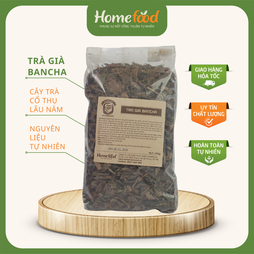 Trà già bancha homefood túi 150g