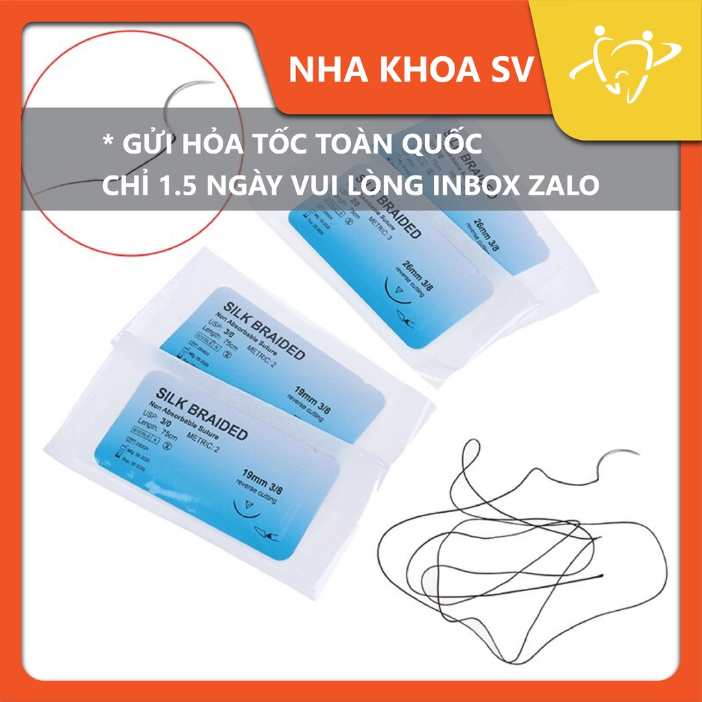 Chỉ silk tập khâu phẫu thuật nha chu dành cho sv thực hành