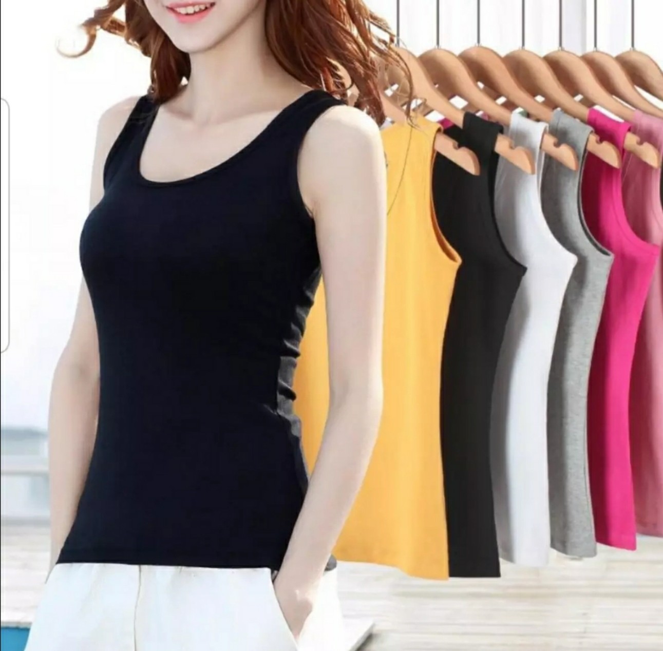 Áo ba lỗ siêu xinh tùy chiều cao
