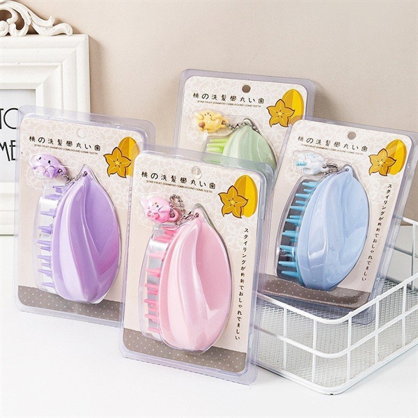 [Tặng kèm Charm] Lược gội đầu bằng silicon mát xa da đầu giảm rụng kích thích mọc tóc - lược masage chải đầu đa năng