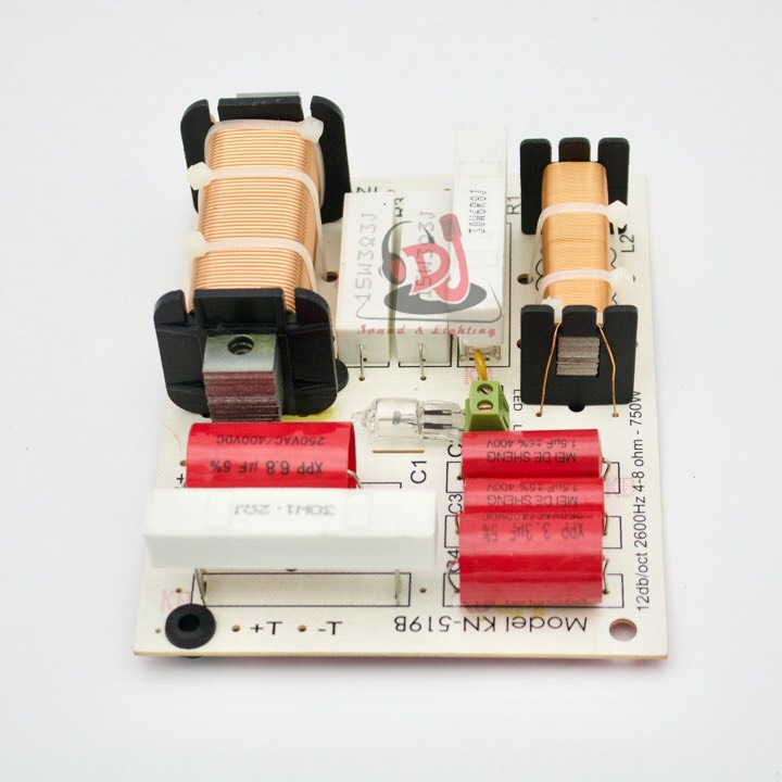 Mạch phân tần loa 1 bass 1 treble 02 cái mạch lọc loa KN-519 mạch phân âm mach phan tan loa