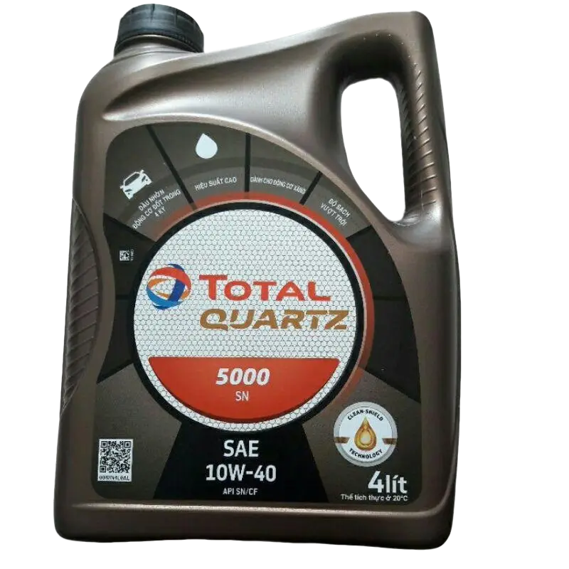 [HCM]Thùng 3 chai Dầu nhớt QUARTZ 5000 SN 10W40 4 lít - Dầu nhớt Total