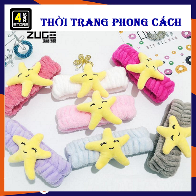 [HCM]⚡ Tjll Tjll ⚡ Băng Đô 3D Ngôi Sao Mặt Cười May Mắn Siêu Cưng Xinh Xắn Cho Nữ  Bườm tóc nữ dễ thương hình Sao Biển Siêu hài hước