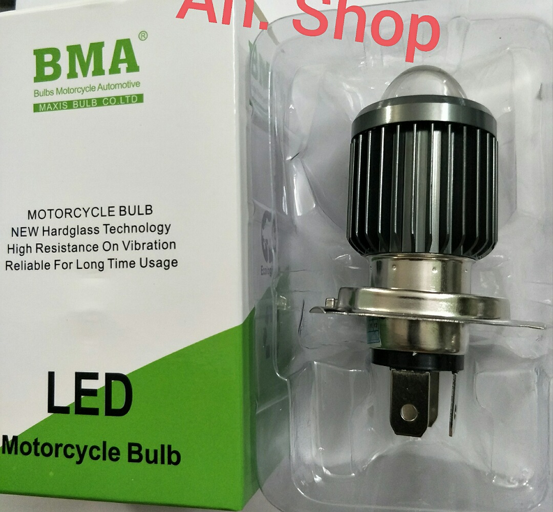 bi cầu mini BMA cos vàng pha trắng chân H4 cắm thẳng bảo hành 12t
