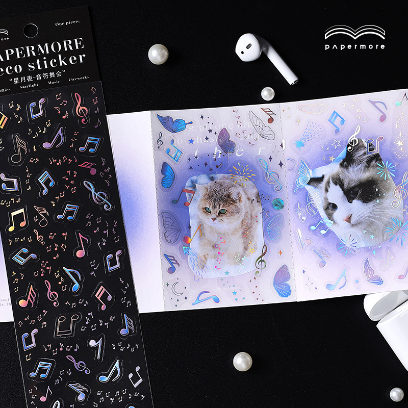 Sticker Ngôi sao lãng mạn trang trí khung ảnh, planner