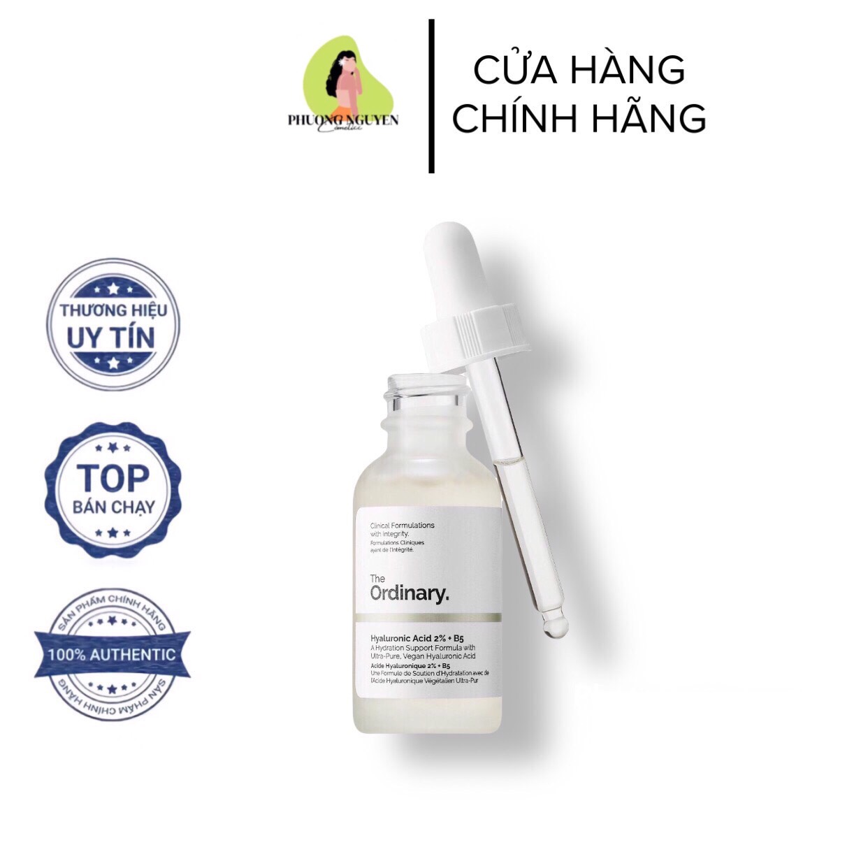Serum cấp ẩm phục hồi Hyaluronic Acid 2% + B5 The Ordinary