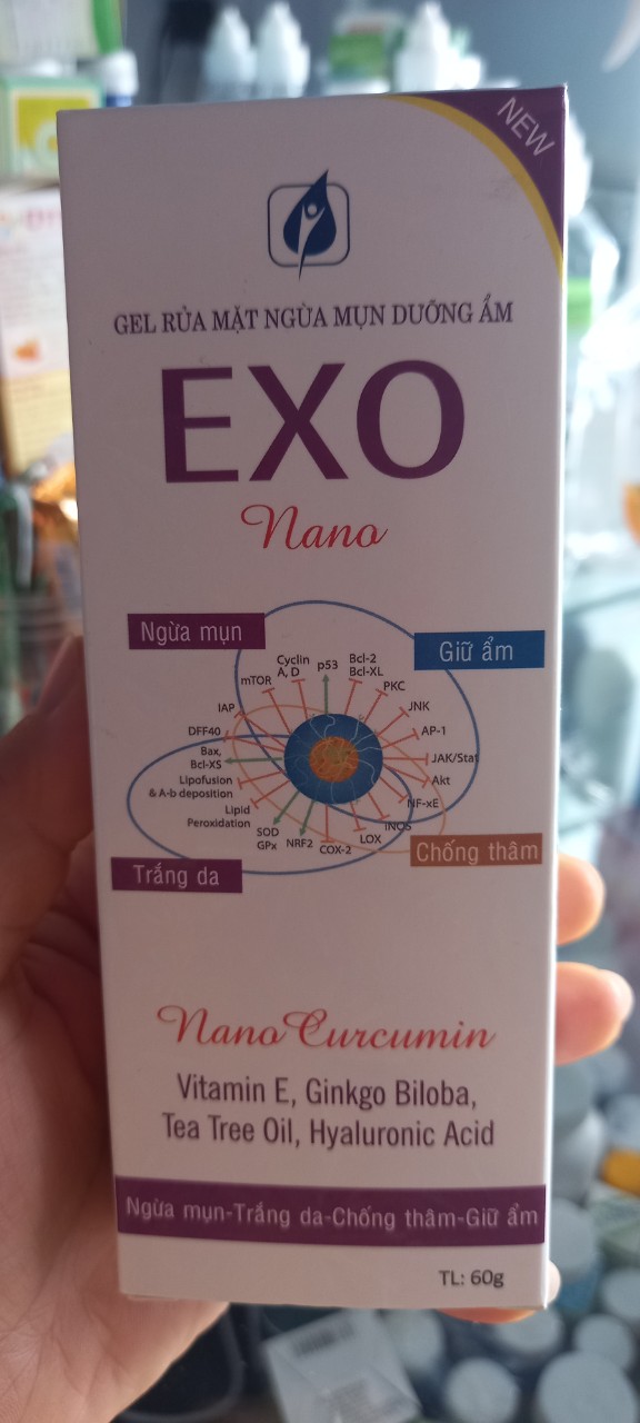 Sữa rửa mặt giảm mụn sạch da EXO nano