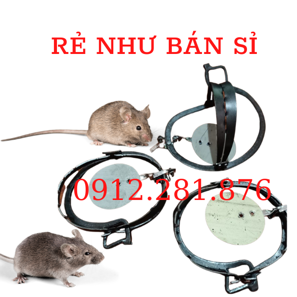 Cạm Bẫy Kiềng 9cm kèm Bàn Đạp + Dây Phanh Cáp Lụa