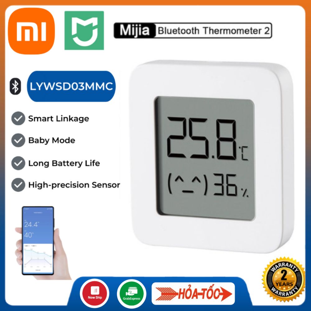 Đồng hồ đo nhiệt độ và độ ẩm Xiaomi 2 | Nhiệt ẩm kế | Xiaomi HCM Store