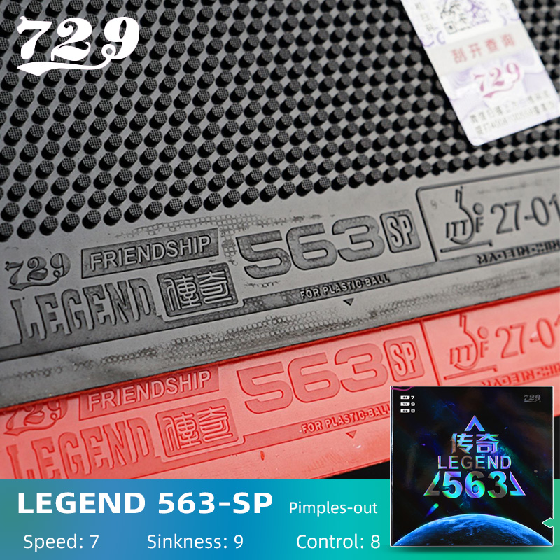 Ban đầu 729 tình bạn Legend-563-SP bóng bàn cao su nổi mụn