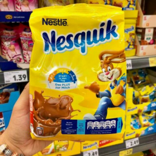 Bột cacao Nesquik Nestle Đức - túi 400g, sản phẩm tốt, chất lượng cao, cam kết như hình, đa dạng các mặt hàng nhập khẩu từ Châu Âu