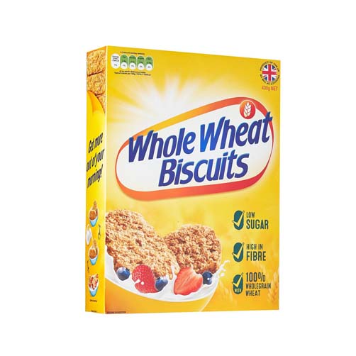 Bánh ngũ cốc dâu, việt quất ăn sáng 430g WHOLE WHEAT BISCUITS sx Anh