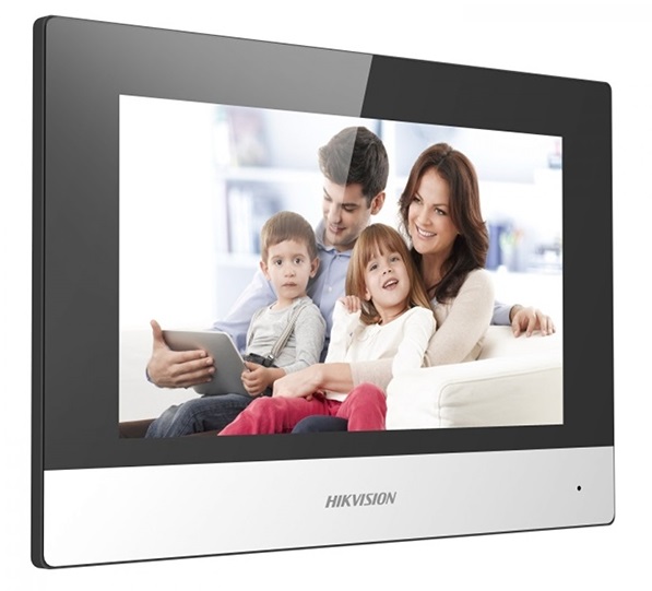 Màn hình chuông cửa 7 inch hikvision ds-kh6320-wte1, led, kết nối wifi, tích hợp mic và loa, thẻ nhớ 128mb