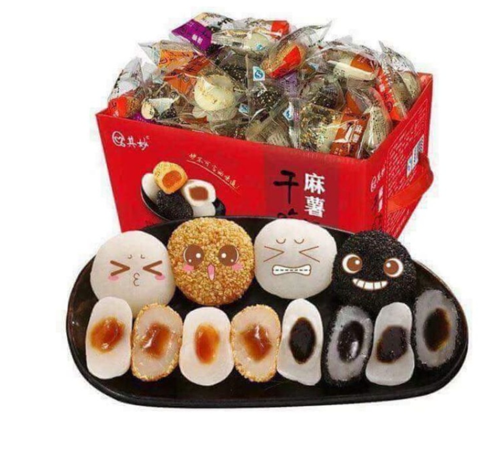 Bánh mochi đài loan thùng 2kg mix 4 vị