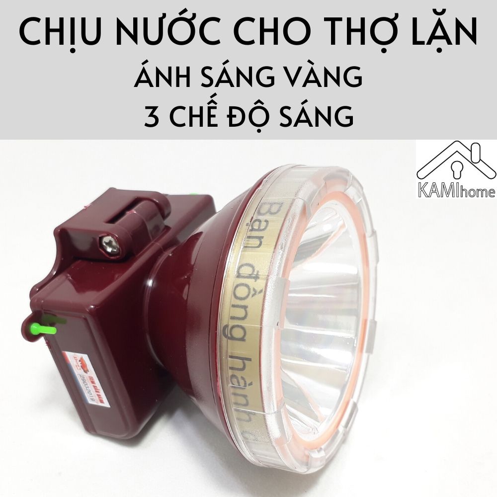 Đèn pin đội đầu chịu nước cho thợ lặn pin sạc tích điện 4.800mAh bóng led siêu sáng 3 chế độ công suất 60w mã KL669.38038
