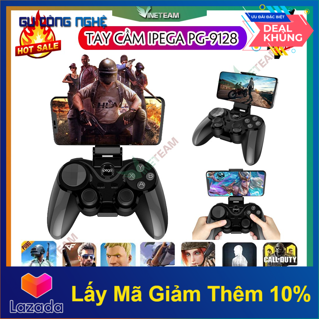 Tay Cầm Chơi Game Không Dây Ipega Pg-9128 Bluetooth 4.0 Dành Cho Máy Tính Bảng Điện Thoại Android Ios Window -Dc4190