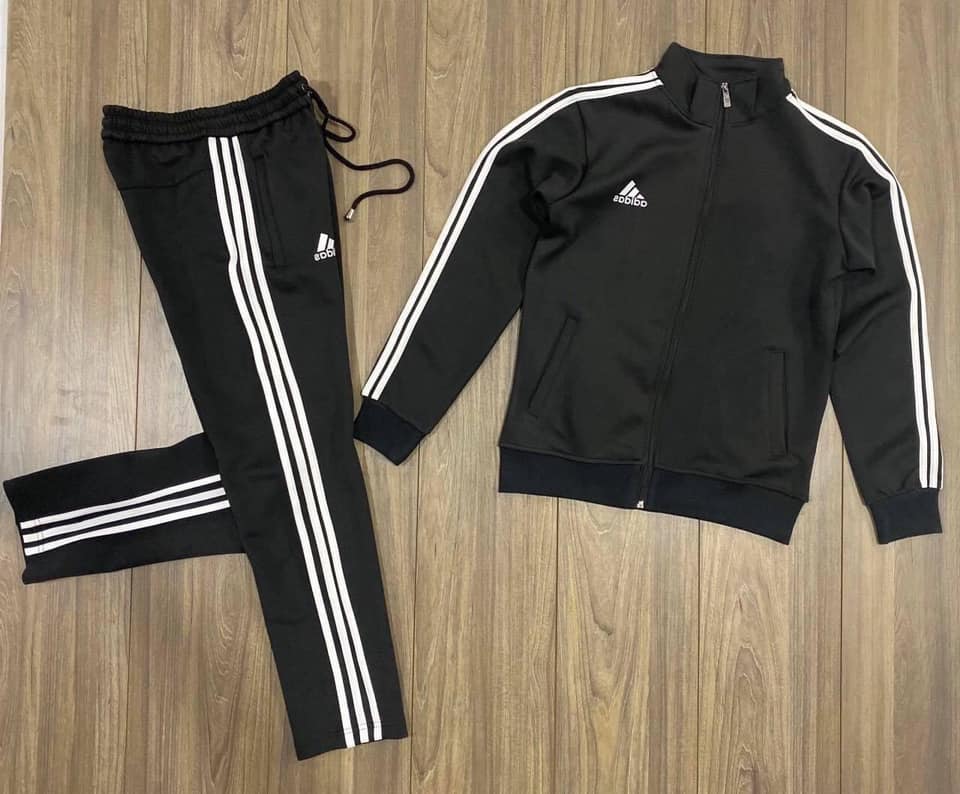 Bộ thể thao nam adidas thu đông cao cấp, quần áo thể thao nam 3 sọc
