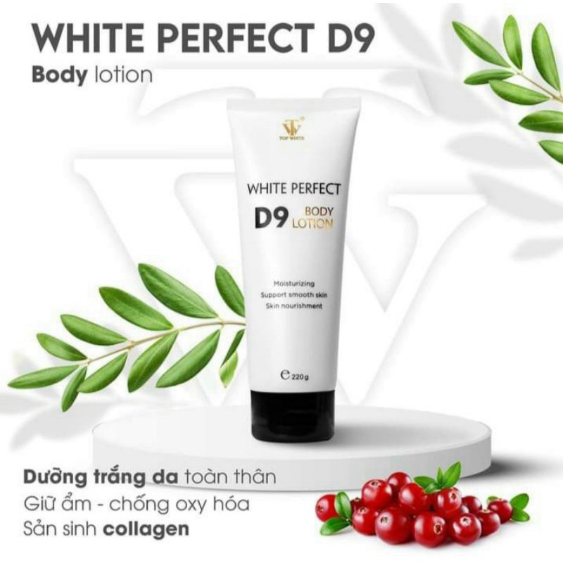 Top white dưỡng body D9