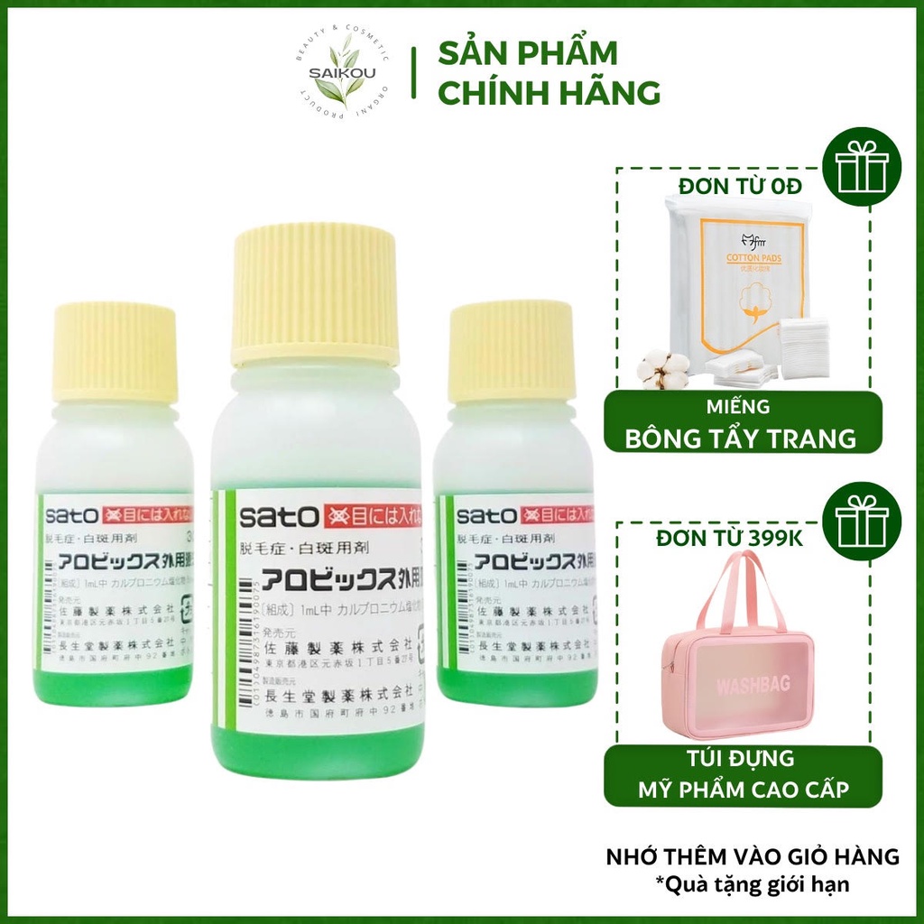 Tinh chất sato kích mọc tóc ngăn rụng tóc 30ml nhật bản, sato mọc tóc nhật bản chống hói dưỡng chất mọc tóc thảo mộc