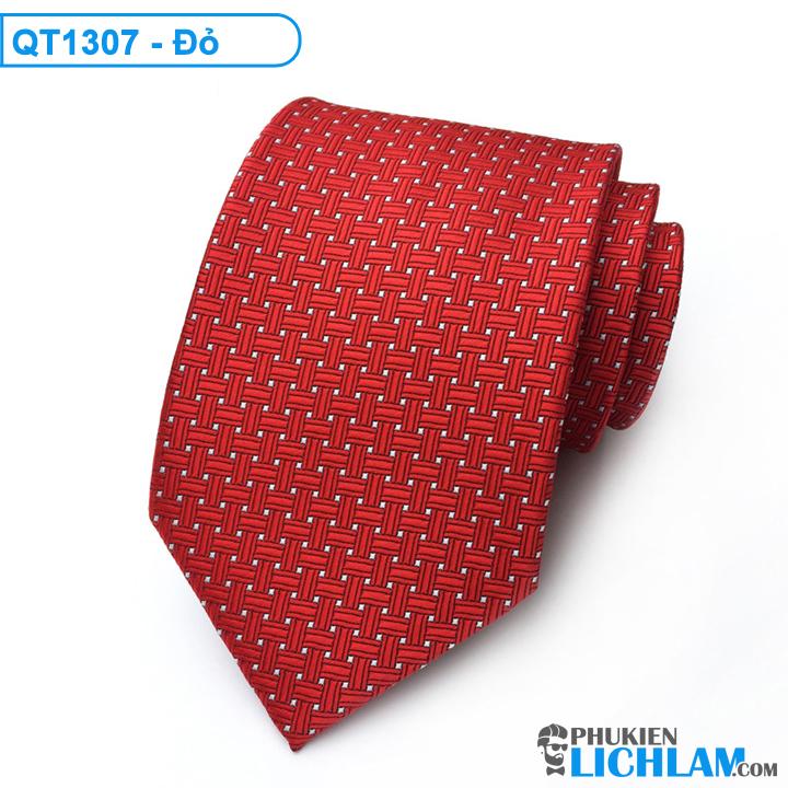 [HCM]Cà vạt nam màu đỏ bản lớn lụa cao cấp