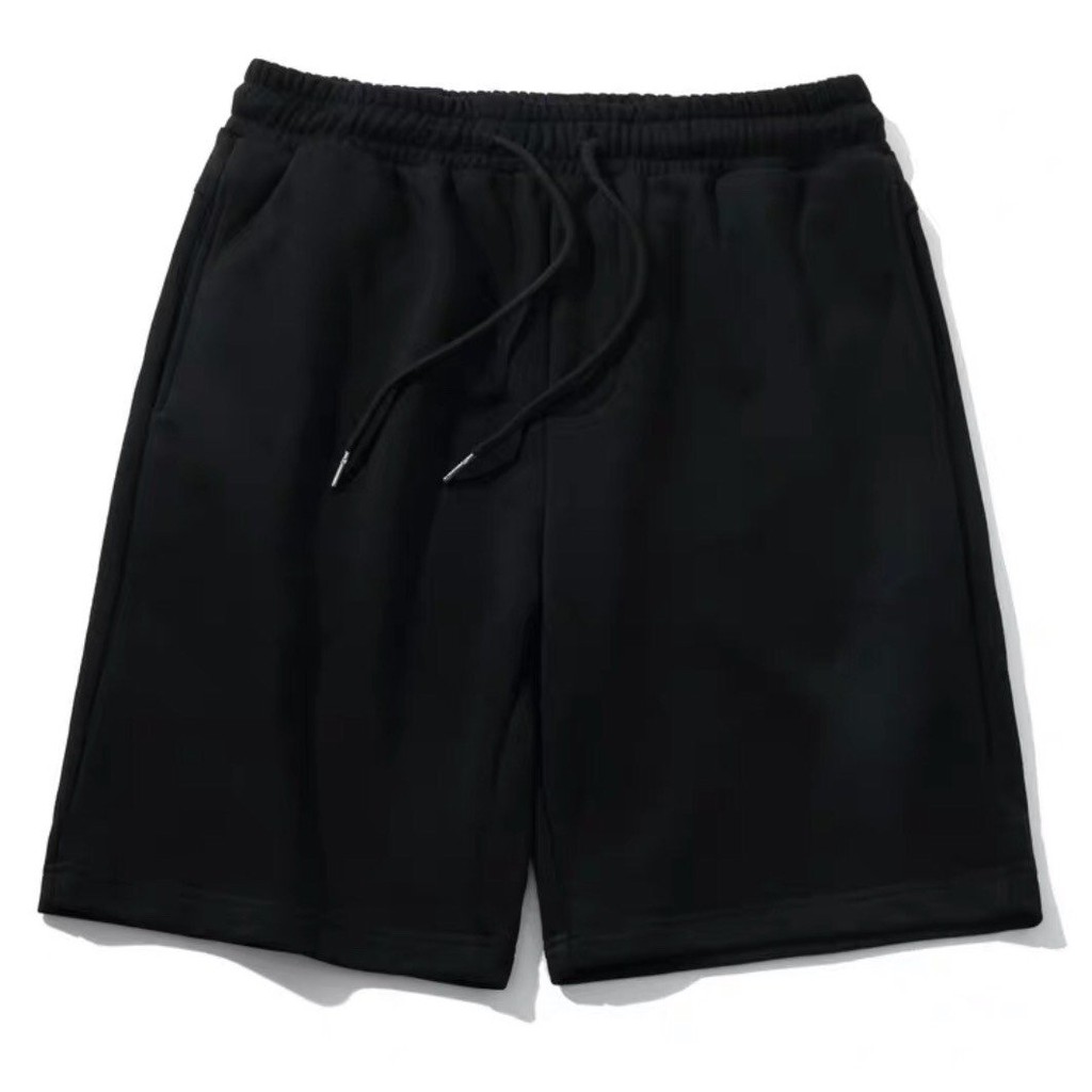 Quần Short Nỉ Cotton Cực Đẹp - Quần short basic đen trơn - black basic shorts
