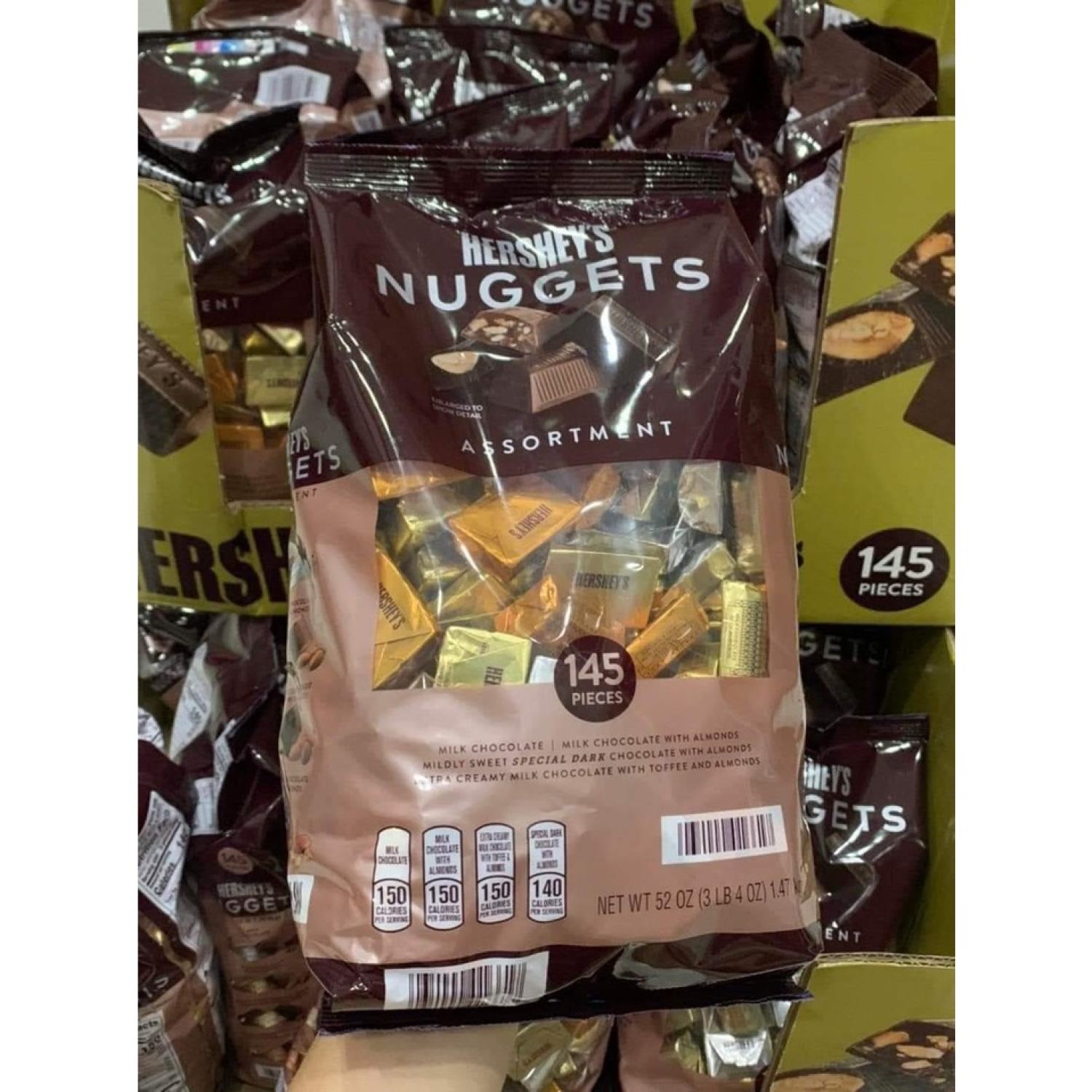 Kẹo Chocolate Hershey s Nuggets 1,47Kg Của Mỹ