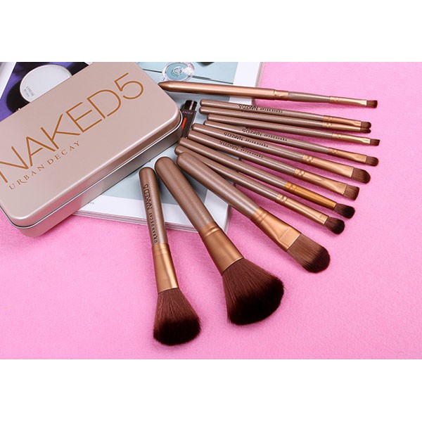 Bộ cọ trang điểm naked 12 cây lông mềm
