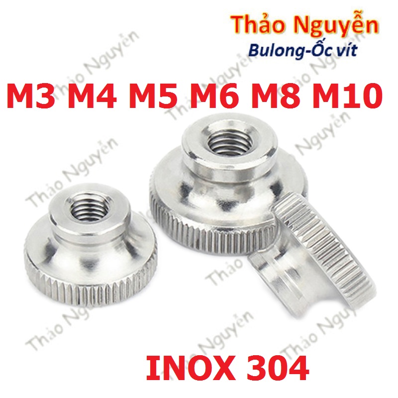 Núm vặn ren âm inox 304 size m3 m4 m5 m6 m8 m10