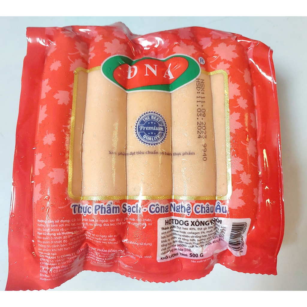 Xúc Xích DNA 500gr (giao hoả tốc tphcm)