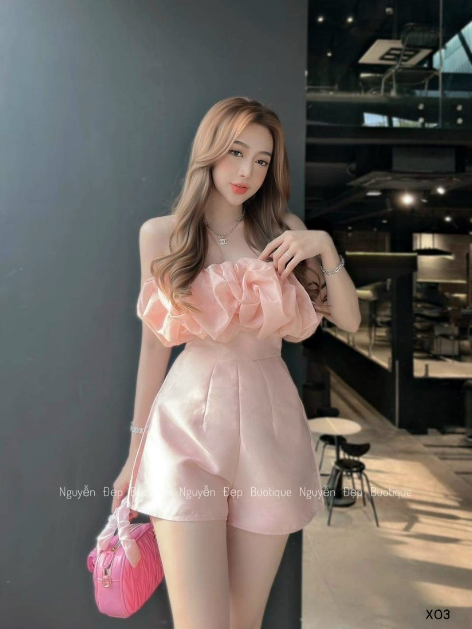 Jum tapta phối tơ dễ thương đi chơi phố nàng thơ di băng shop
