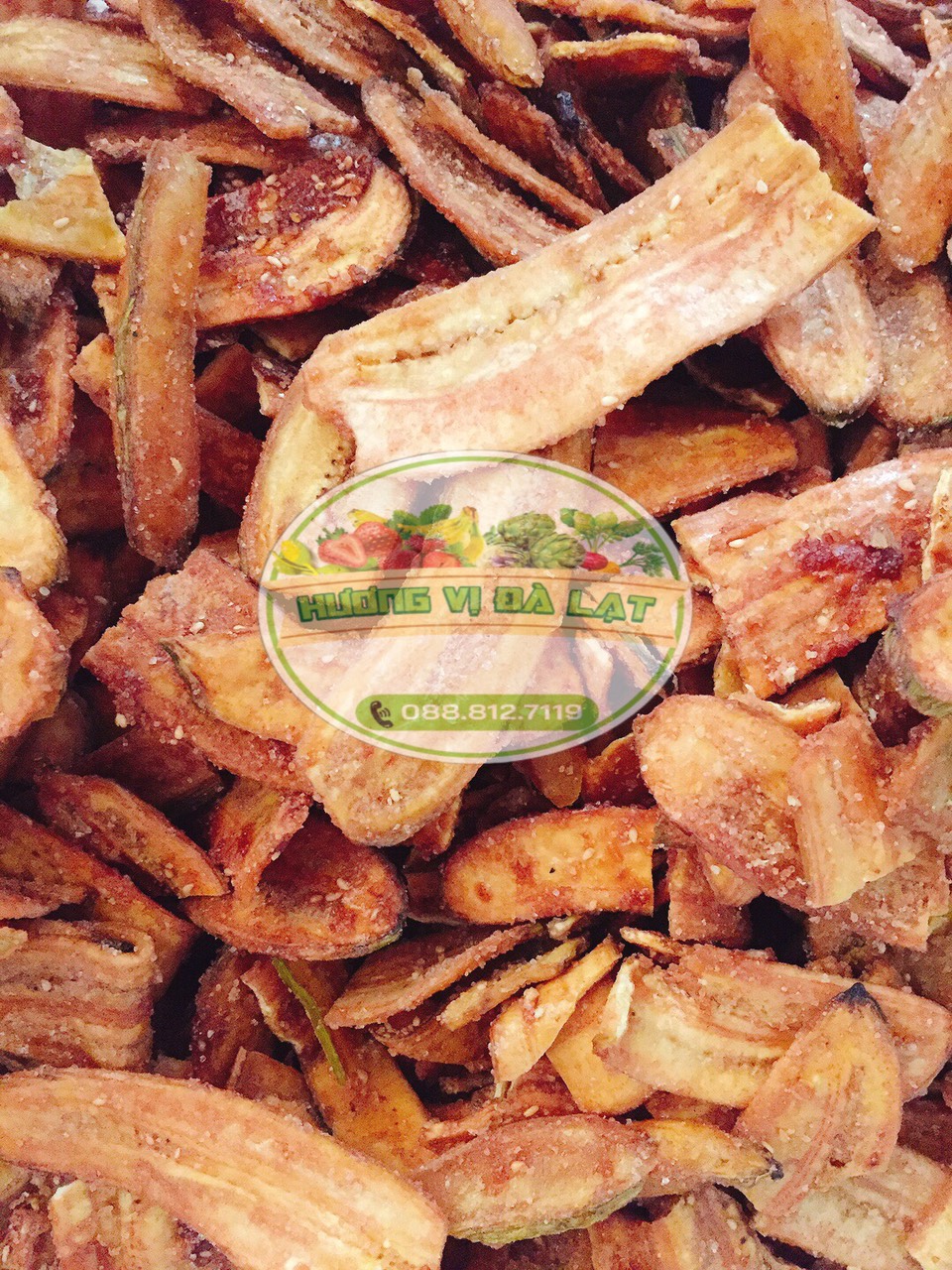250g chuối sấy mè gừng - đặc sản đà lạt