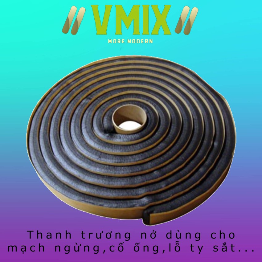 Thanh trương nở 1m dùng trong thi công mạch ngừng,cổ ống,chèn khe,chống thấm lỗ ty sắt sống,hyperstop,xuất xứ hàn quốc.Vmixeco