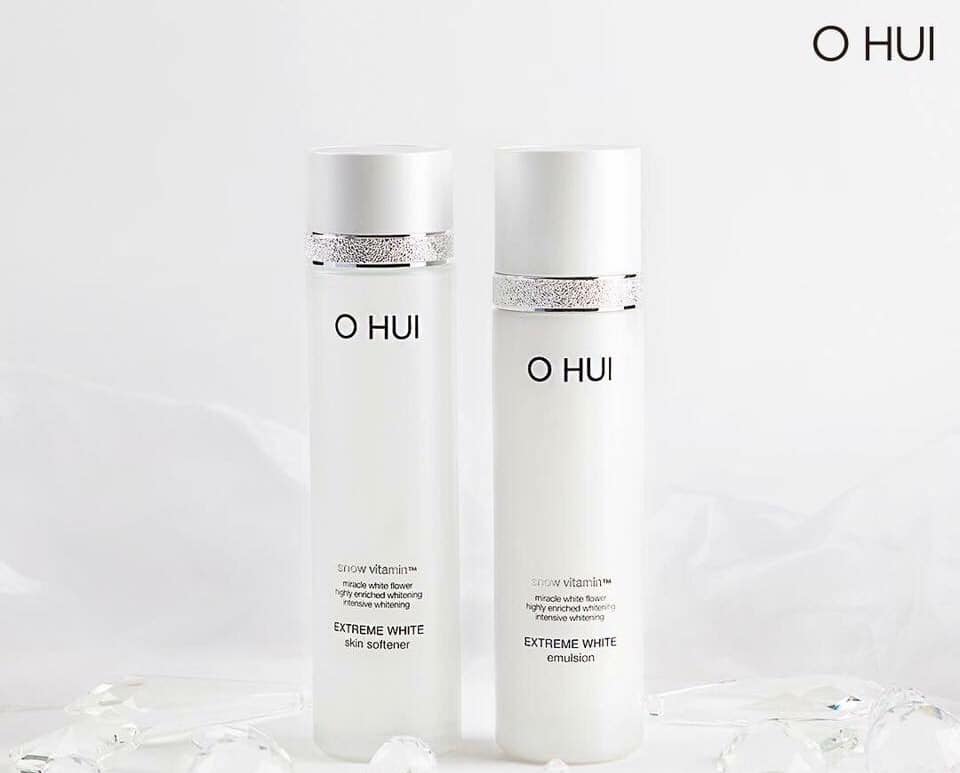Cặp nước hoa hồng và sữa dưỡng Ohui trắng da Skin Softener 150ml & White Emulsion 130ml tách set