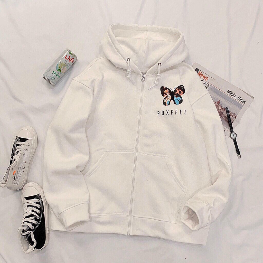 [HCM]ÁO KHOÁC HOODIE NỮ PHỐI HÌNH CON BƯỚM XINH XẮN TP10 LV214