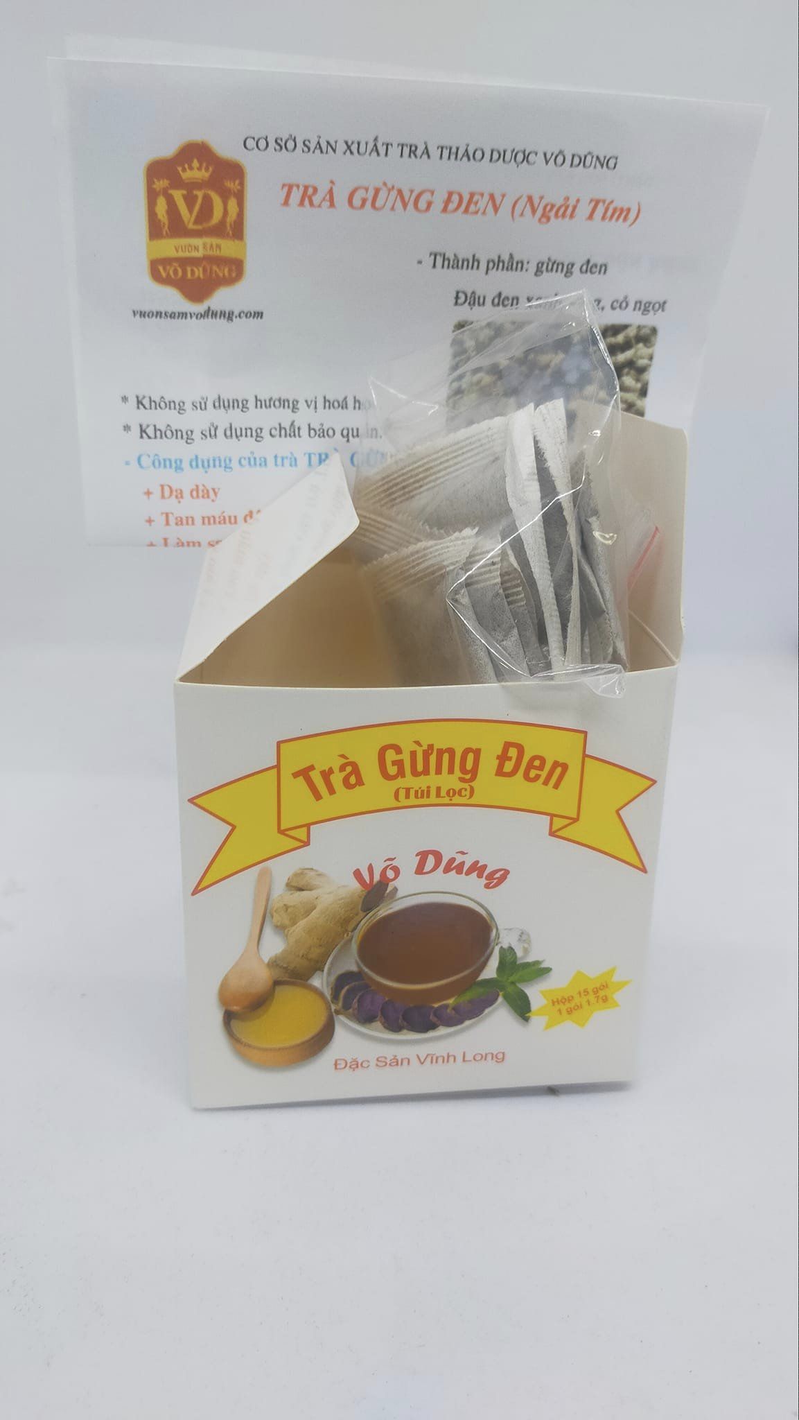 Hot - trà gừng đen - mua 2 tặng 1