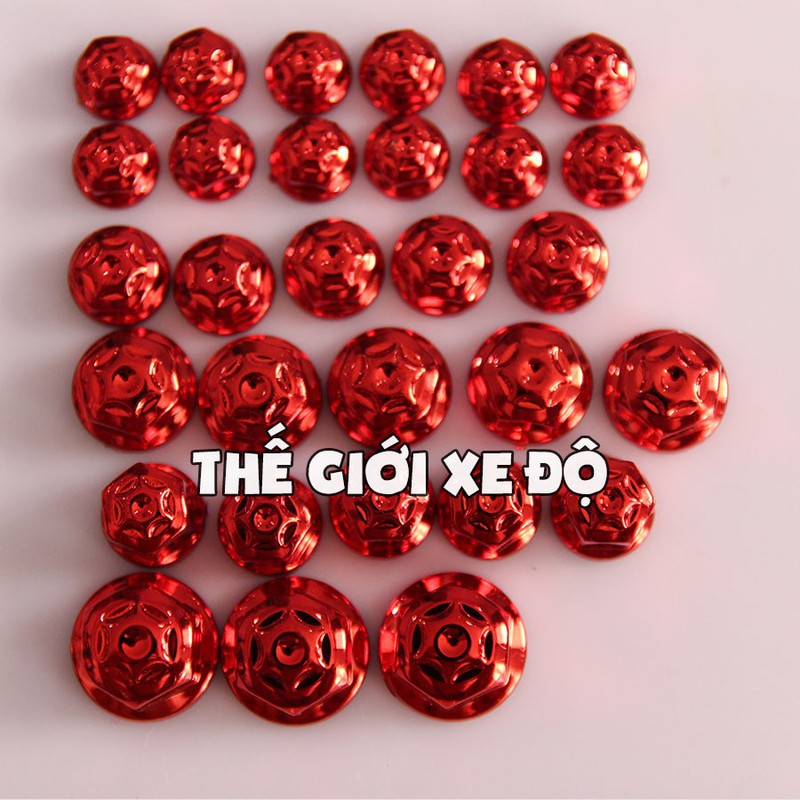 Bộ chụp ốc kiểu ngôi sao 6 cạnh cực đẹp độ kiểng xe máy