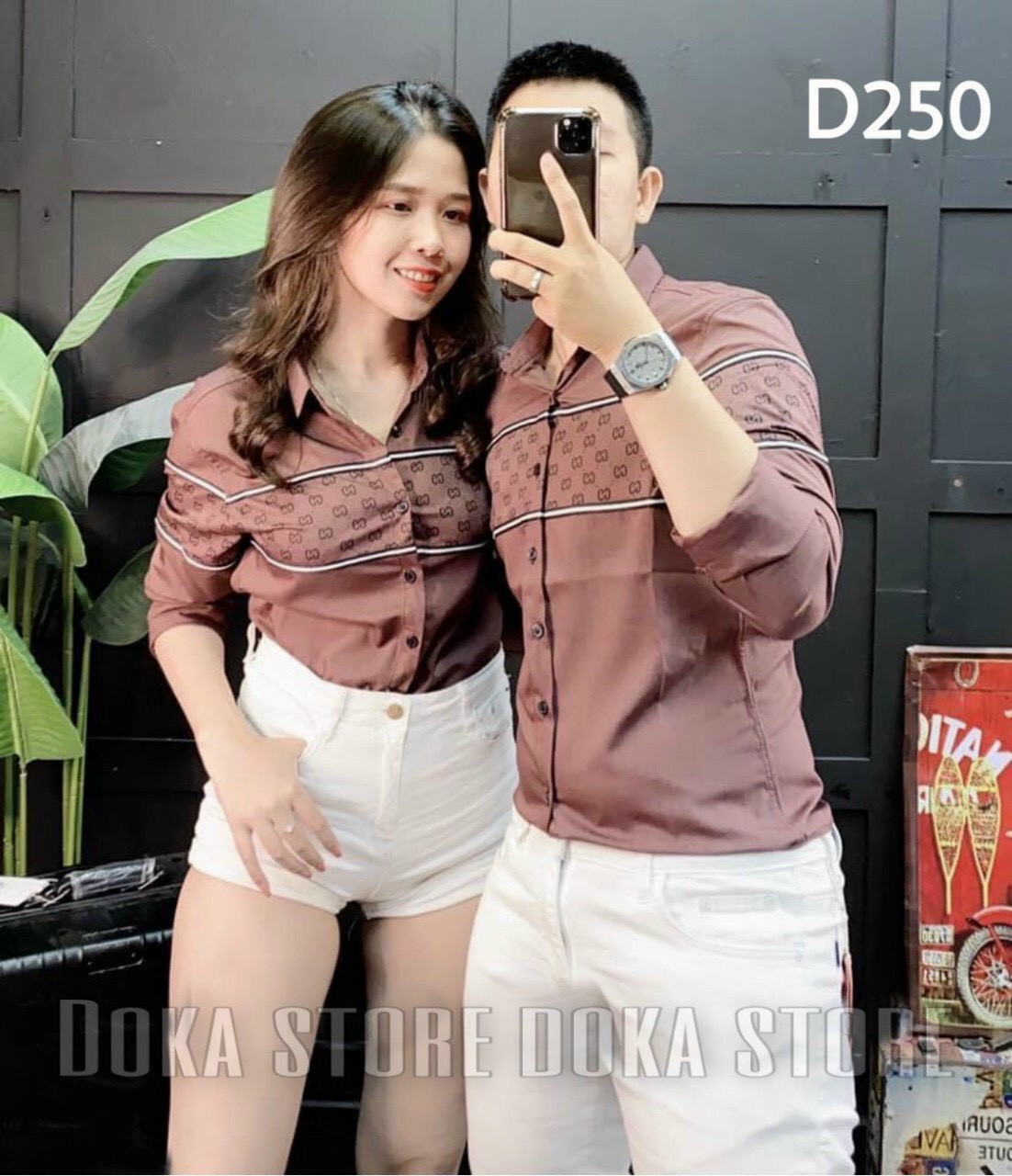 [HCM]ÁO SƠMI DA BEO CẶP NAM NỮ CAO CẤP PHONG CÁCH THỜI TRANG THUYDIEUSHOP97 T58