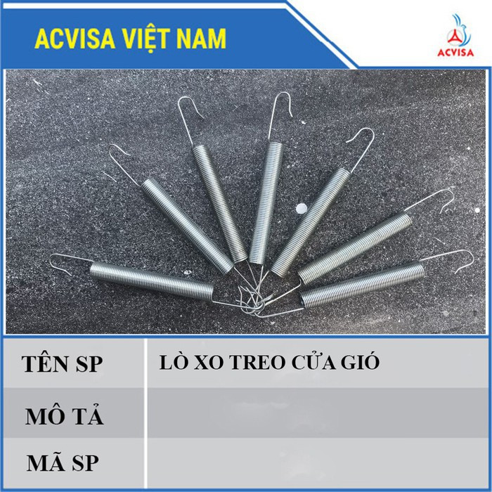Lò xo lắp cửa gió loại thép mạ kẽm