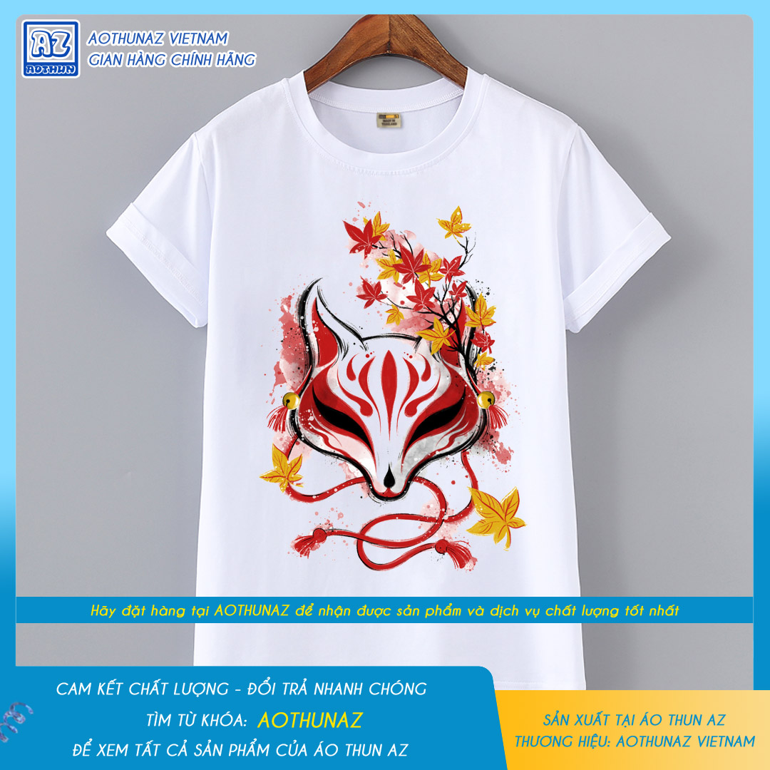 AOTHUNAZ - Áo thun nam nữ in hình Hồ ly phong cách Nhật Bản M2116
