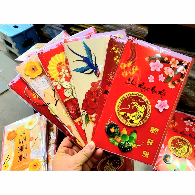 Thiệp chúc mừng năm mới,thiệp tết loại nổi 3D có chọn mẫu